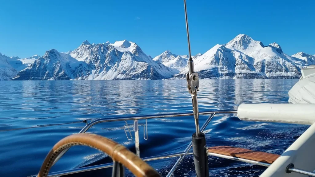 Inviting mountains rising from the sea